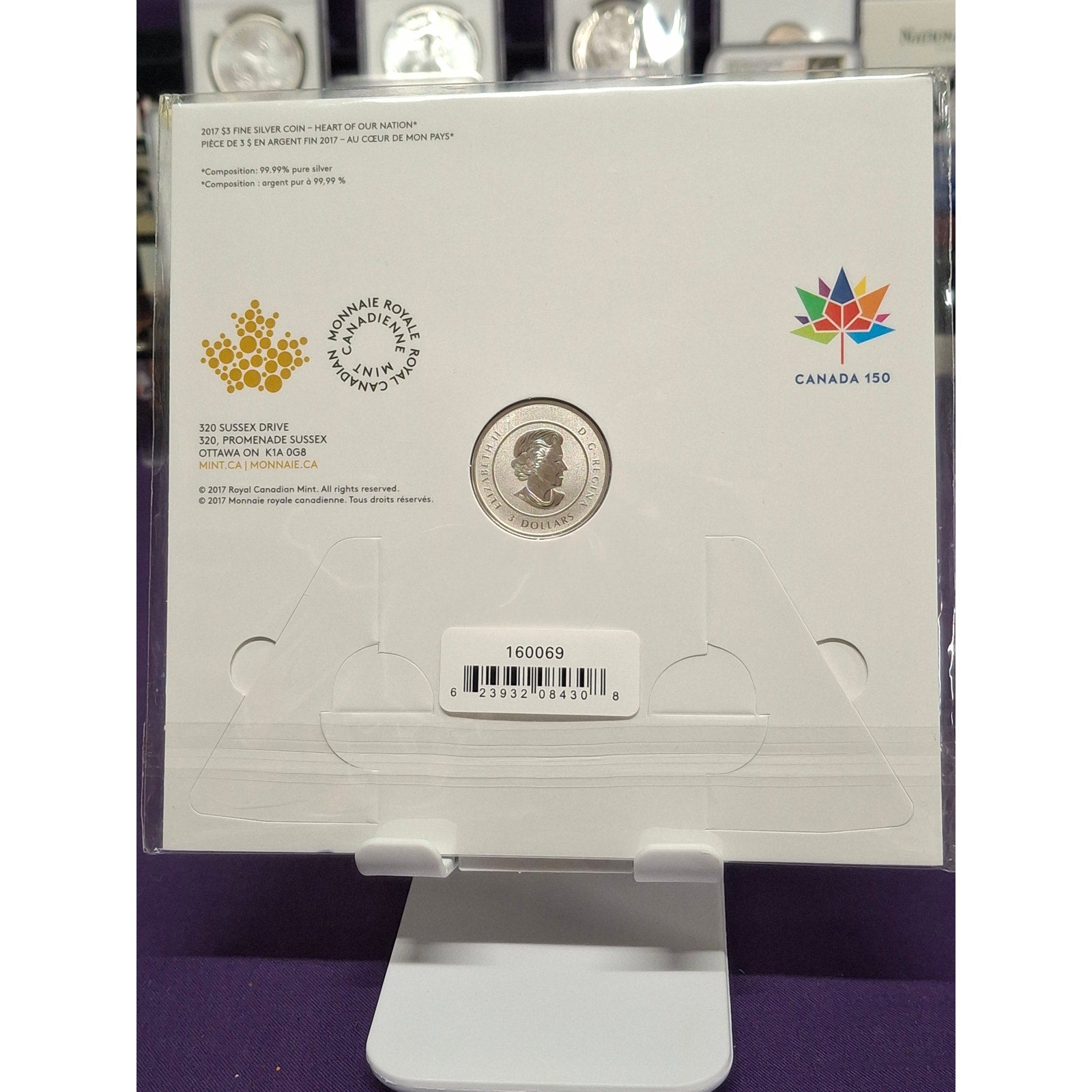 1/2 oz Canadian "Heart of our Nation" in OGP