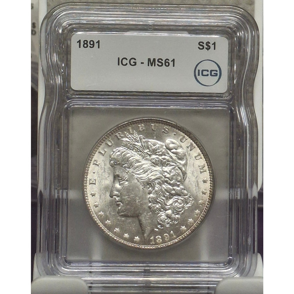 1891 MS61 Morgan Dollar (ICG)