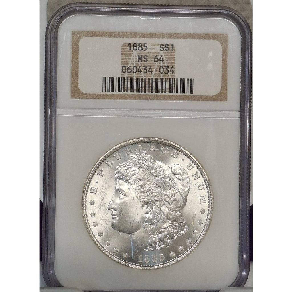 1885 MS64 Morgan Dollar in Soapbox Holder