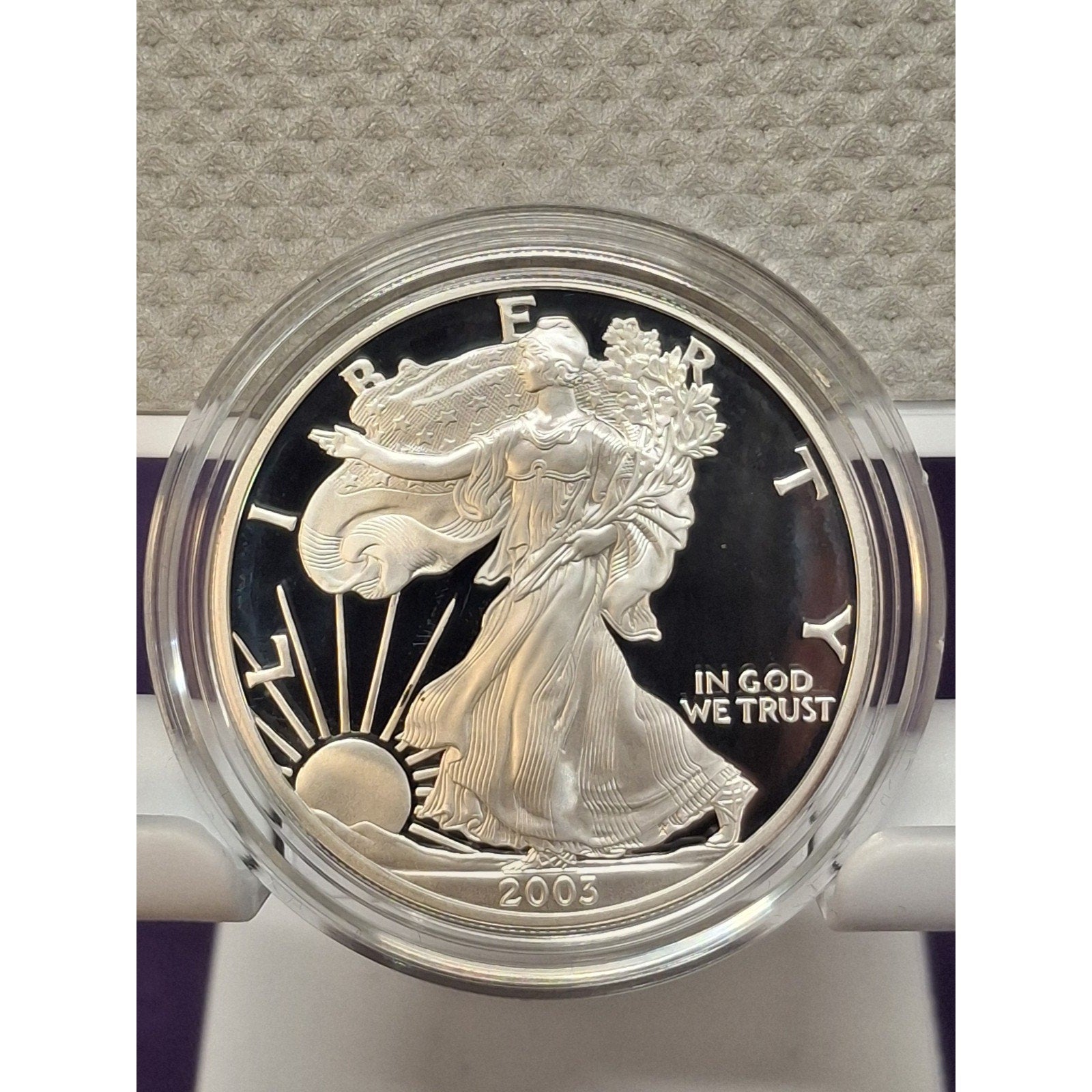2005- W American Eagle One Ounce Silver Proof Coin w/ Original Box & COA