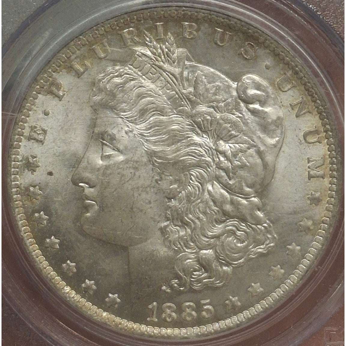 1885-O MS63 Morgan Dollar TONED!!