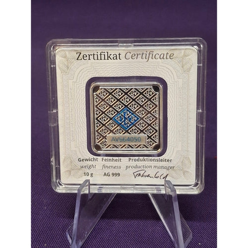 10g Geiger Premium Silver in Assay