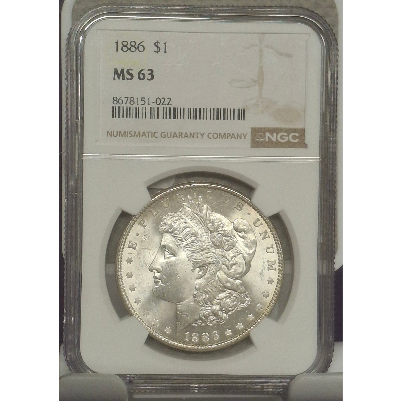 1986 MS63 Morgan Dollar