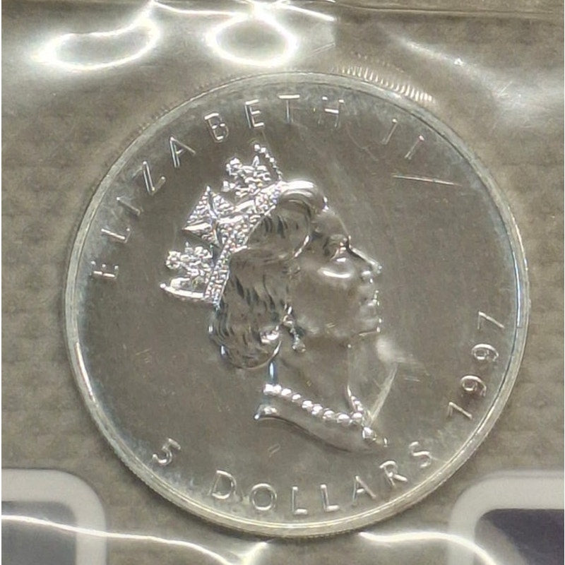 KEY DATE!!! 1997 Canadian Silver Maper Leaf in OGP