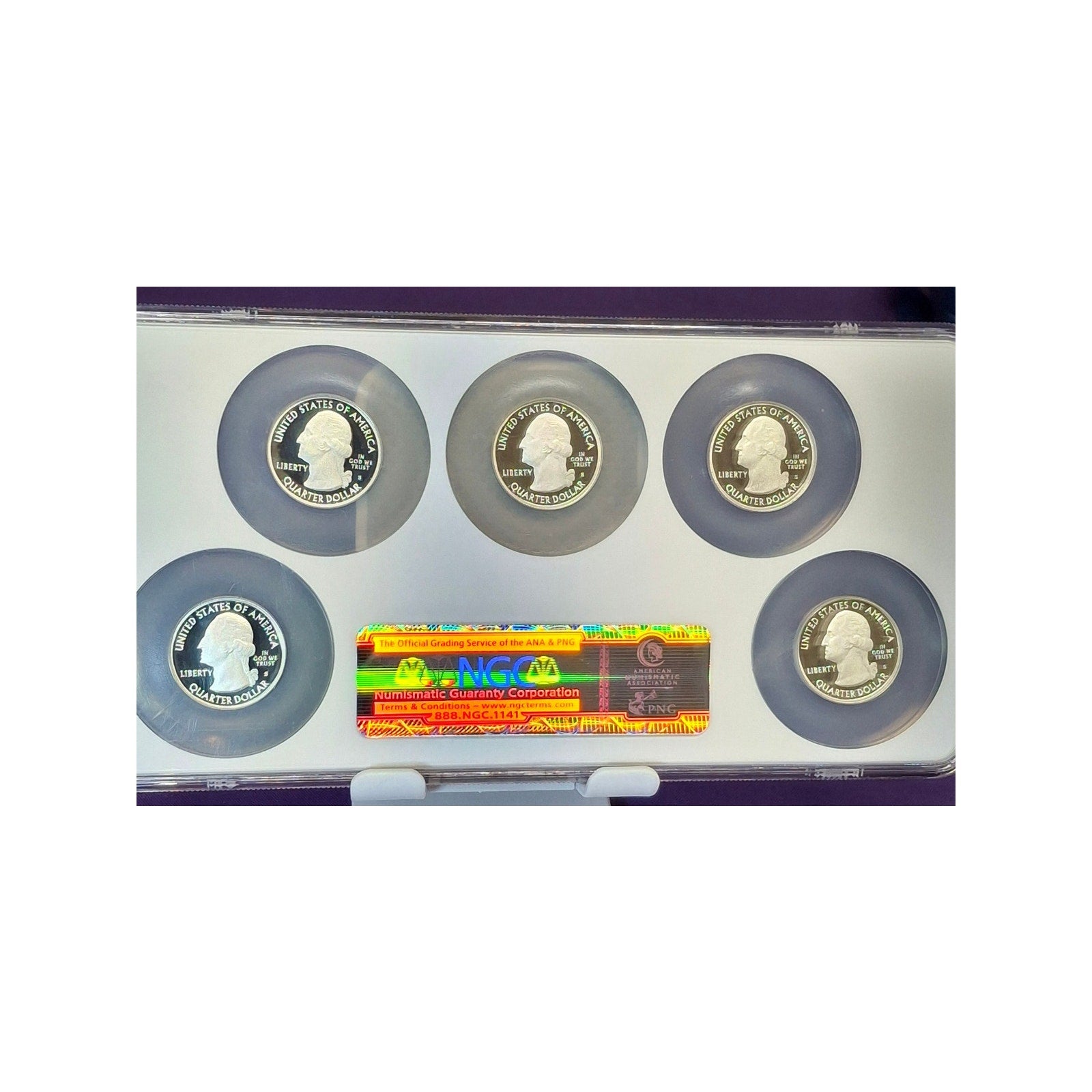 2010-S Silver Quarters Set PF69 Ultra Cameo