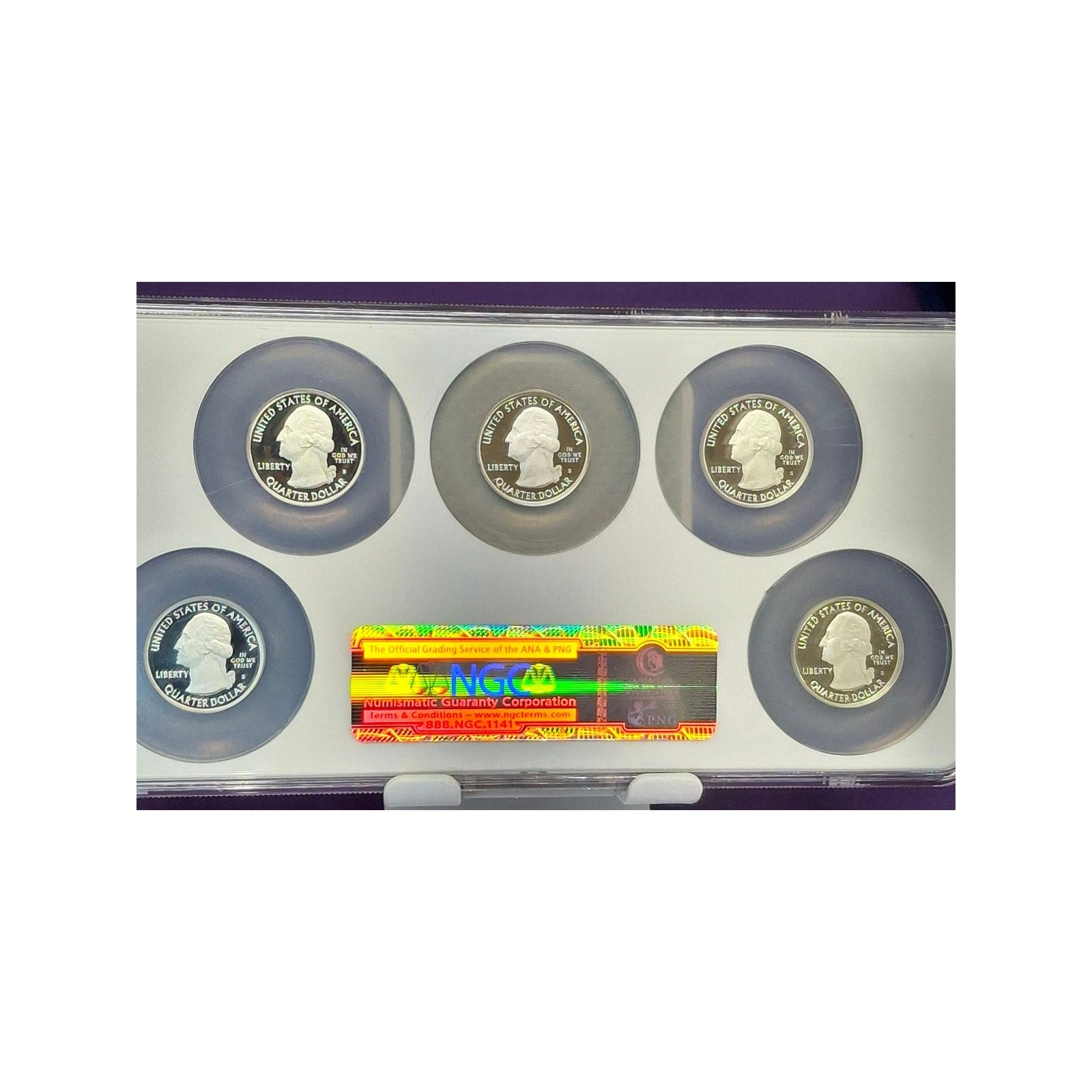 2011-S Silver Quarters Set PF69 Ultra Cameo