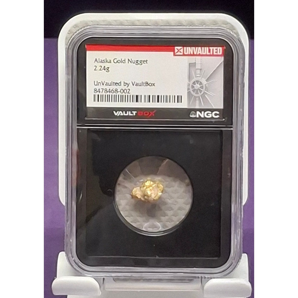 2.24g Alaskan Gold Nugget in original Vault Box Packaging