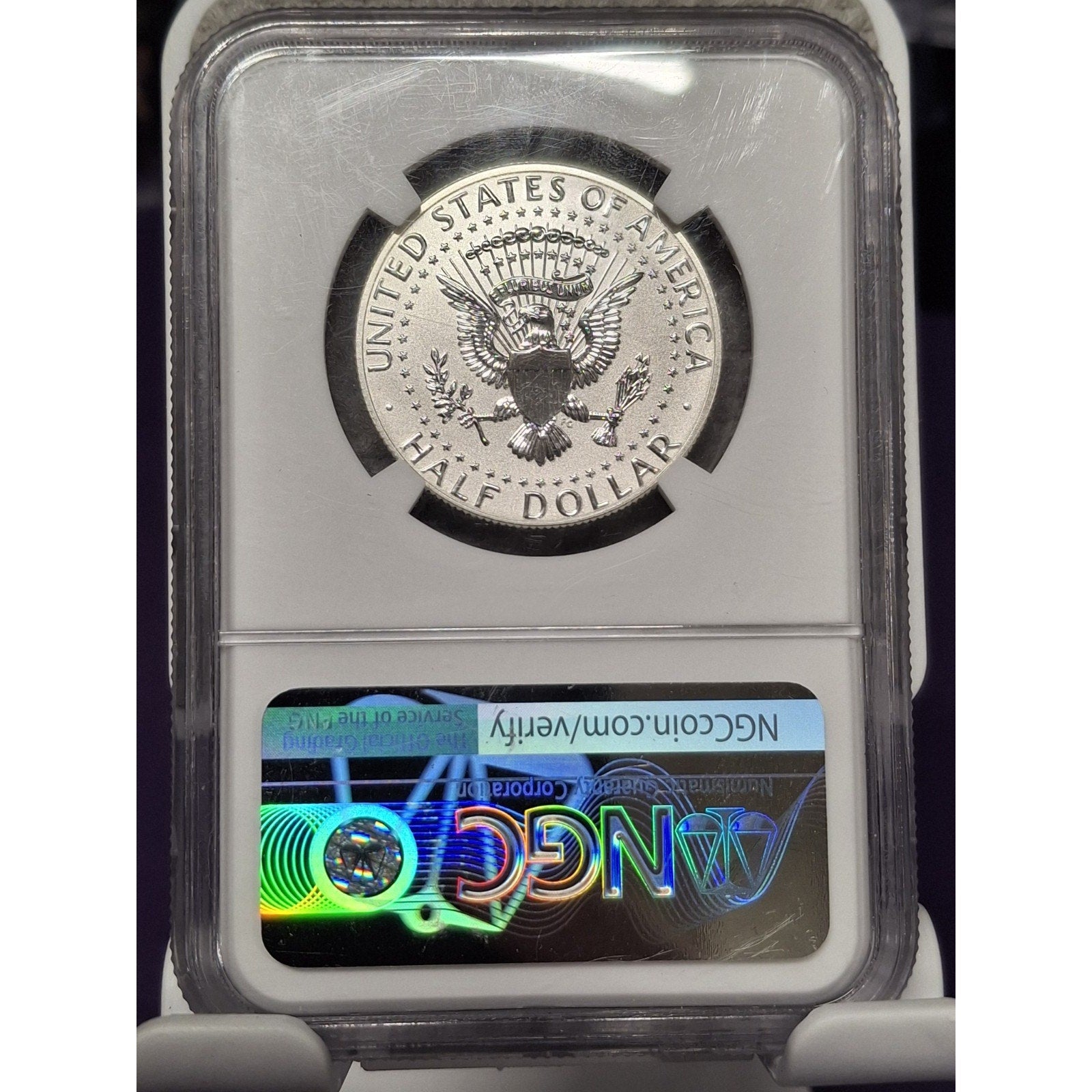 2018-S Kennedy Silver Half Dollar - NGC PF69 Reverse Proof