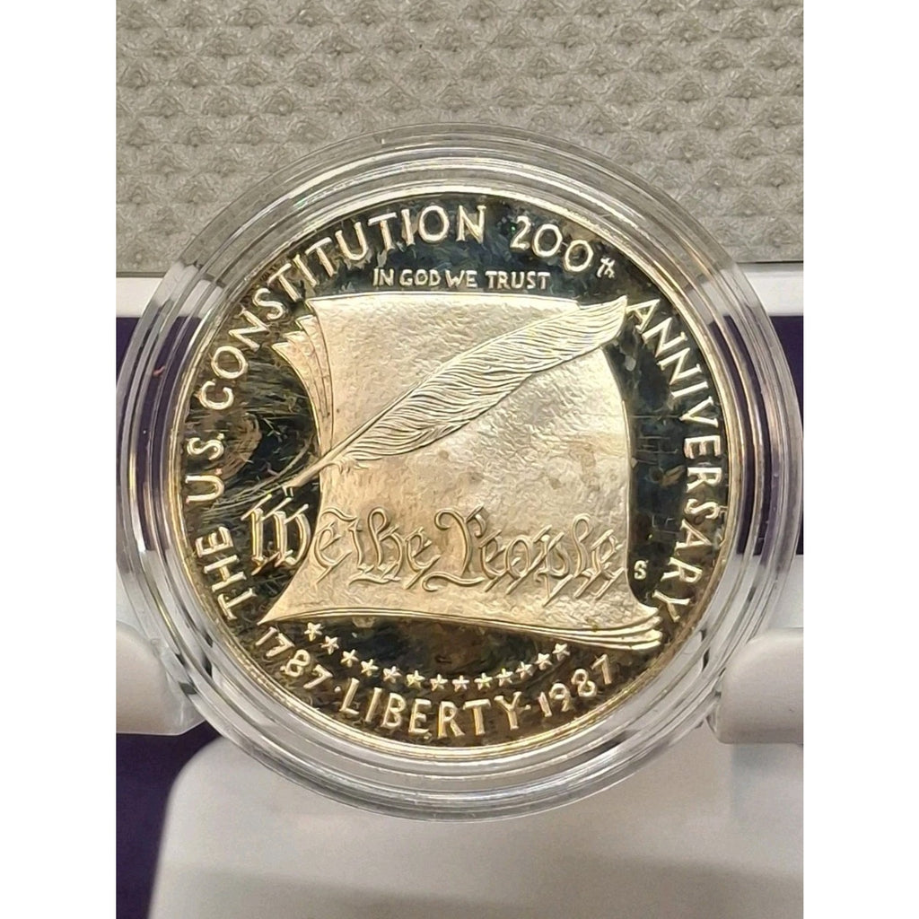 1987 US Constitution Bicentennial 90% Silver Dollar TONED