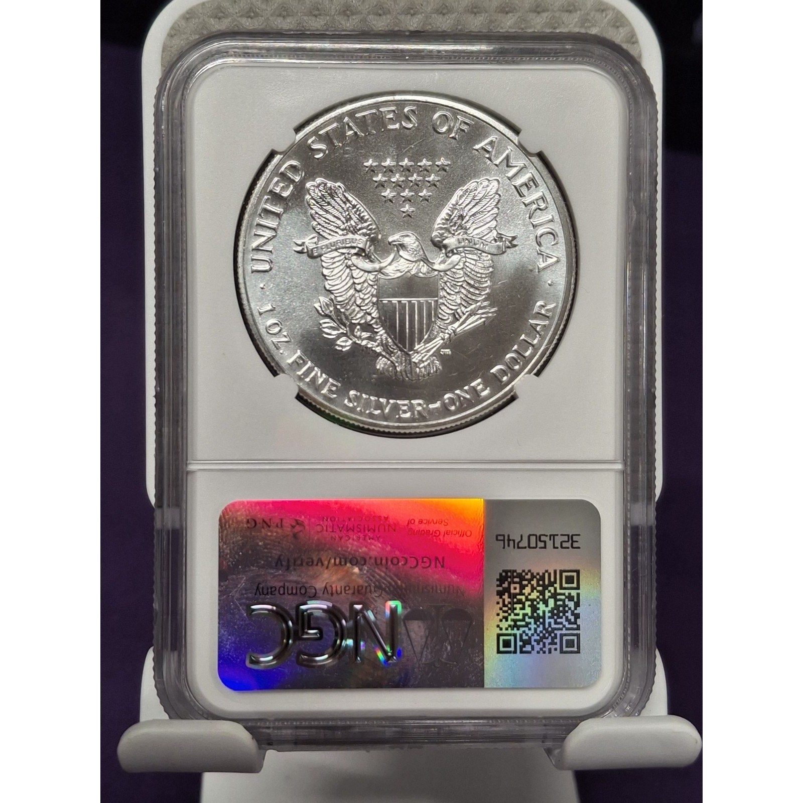 1989 American Silver Eagle Coin - NGC MS69