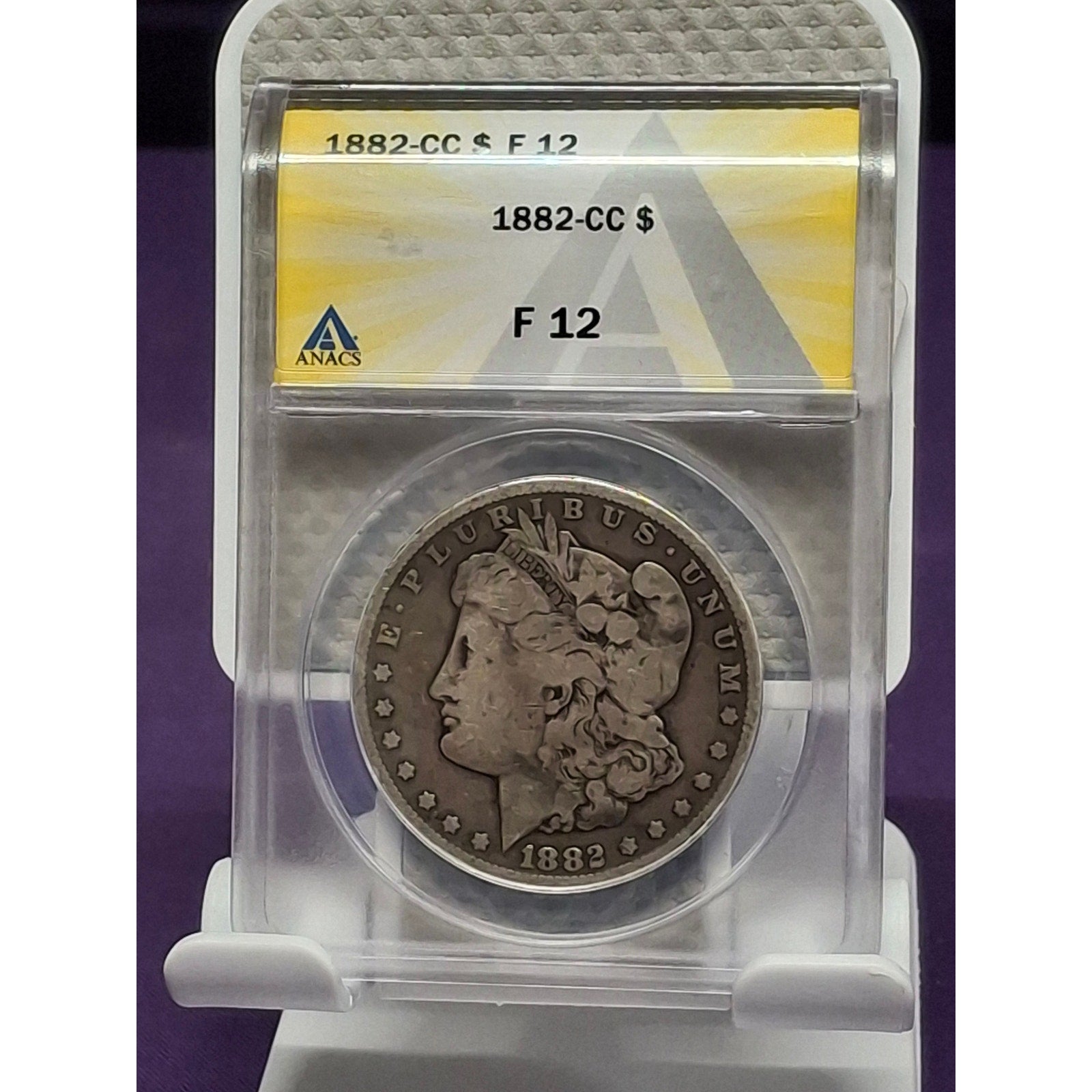 1882-CC F12 Morgan Dollar