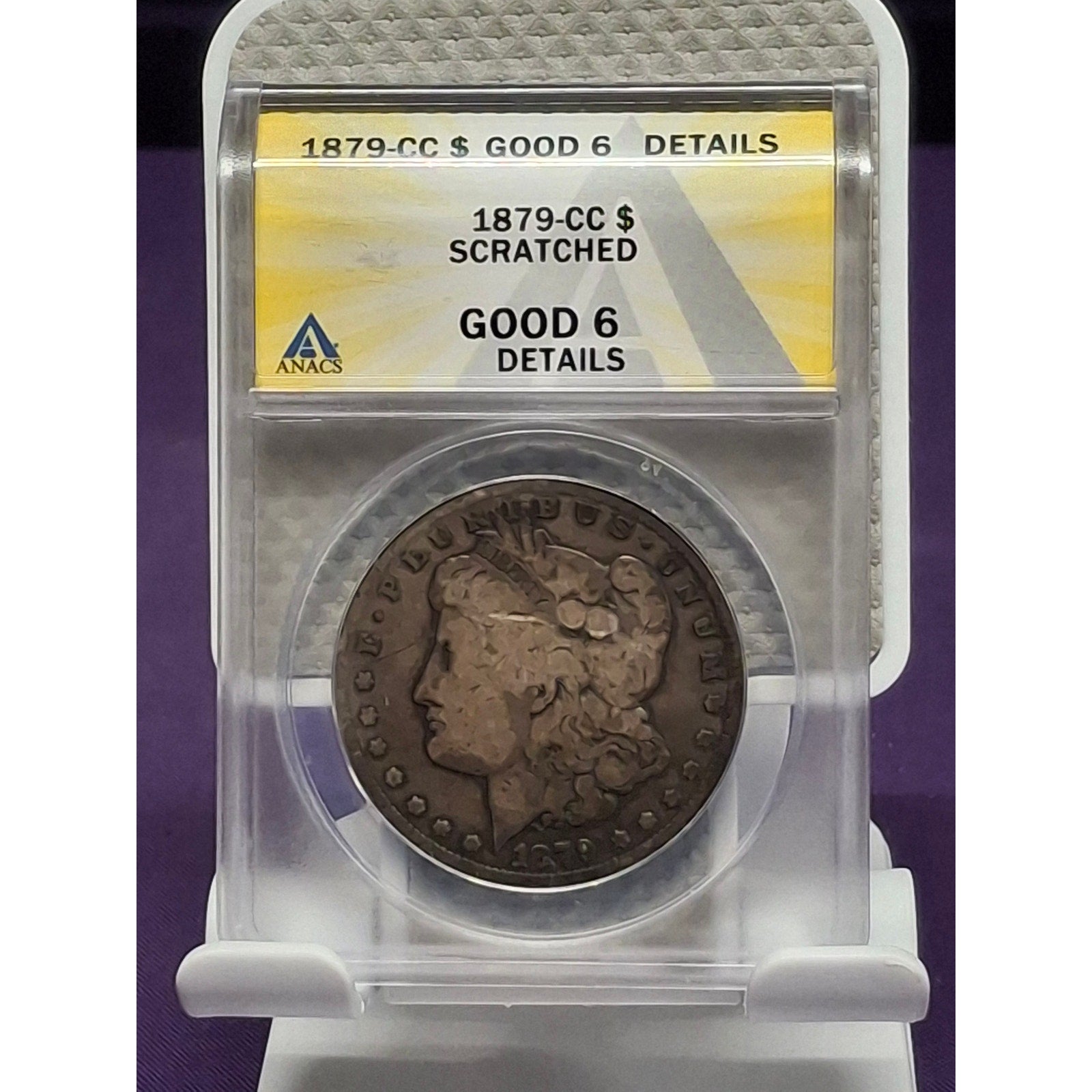 1879-CC Scratched Good 6 Details (SEMI-KEY DATE)