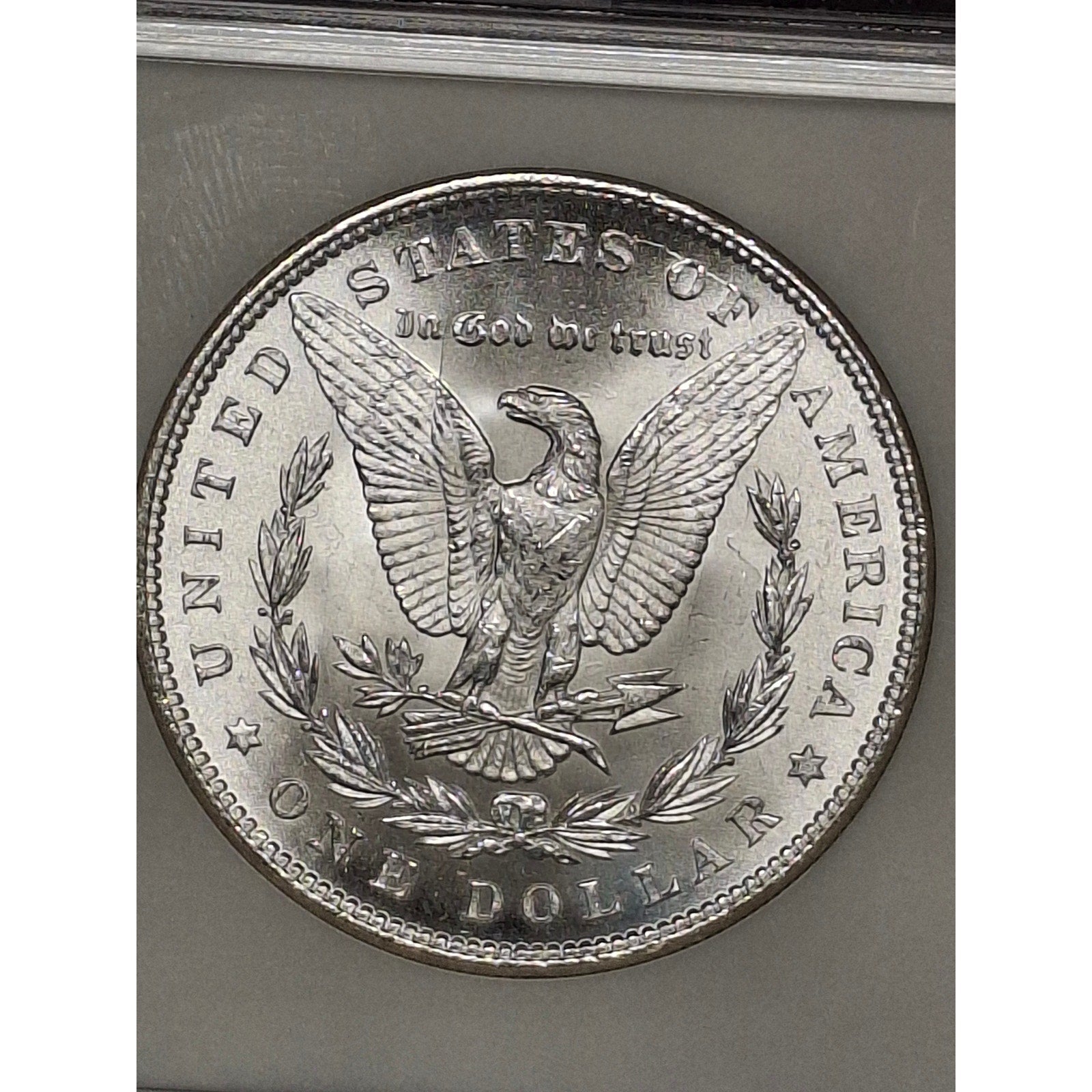 1885 MS64 Morgan Dollar in Soapbox Holder