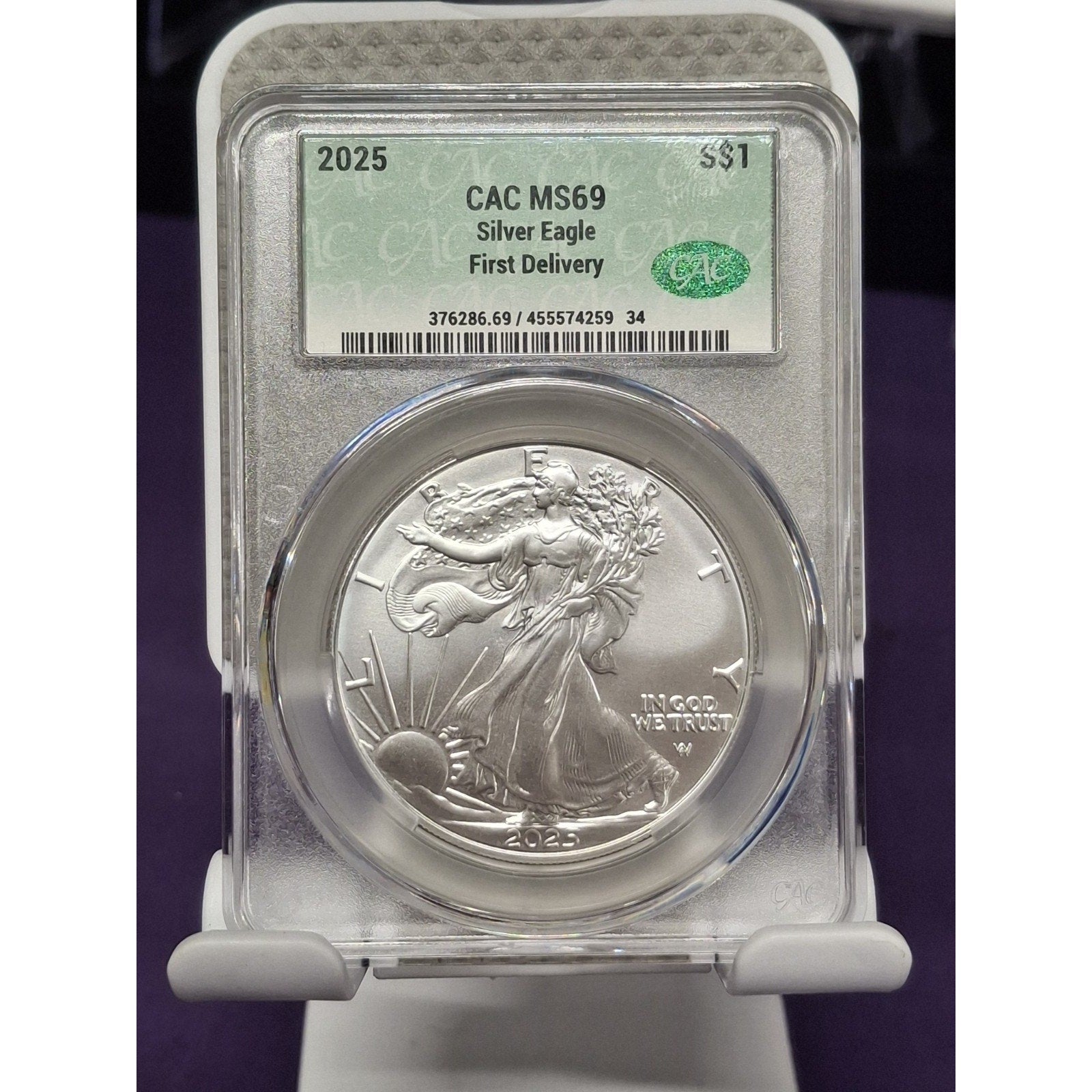 2025 American Silver Eagle CAC MS69 1oz