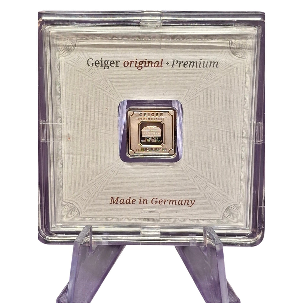 1g Geiger Premium Silver in Assay