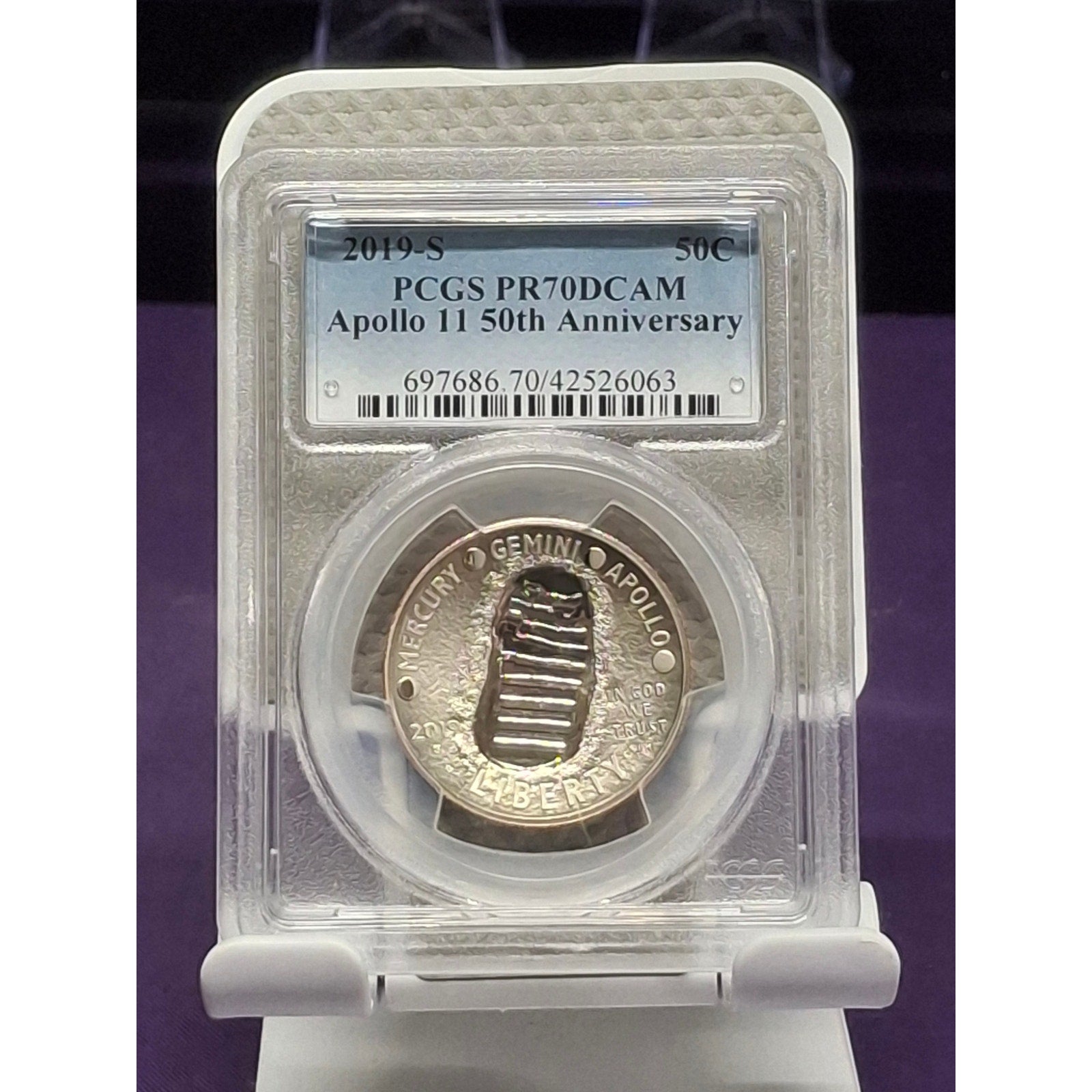 2019-S PR70DCAM Apollo 11 50th Anniversary CLAD