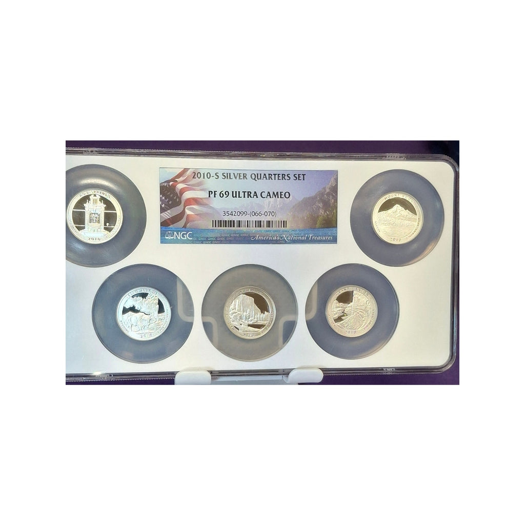 2010-S Silver Quarters Set PF69 Ultra Cameo