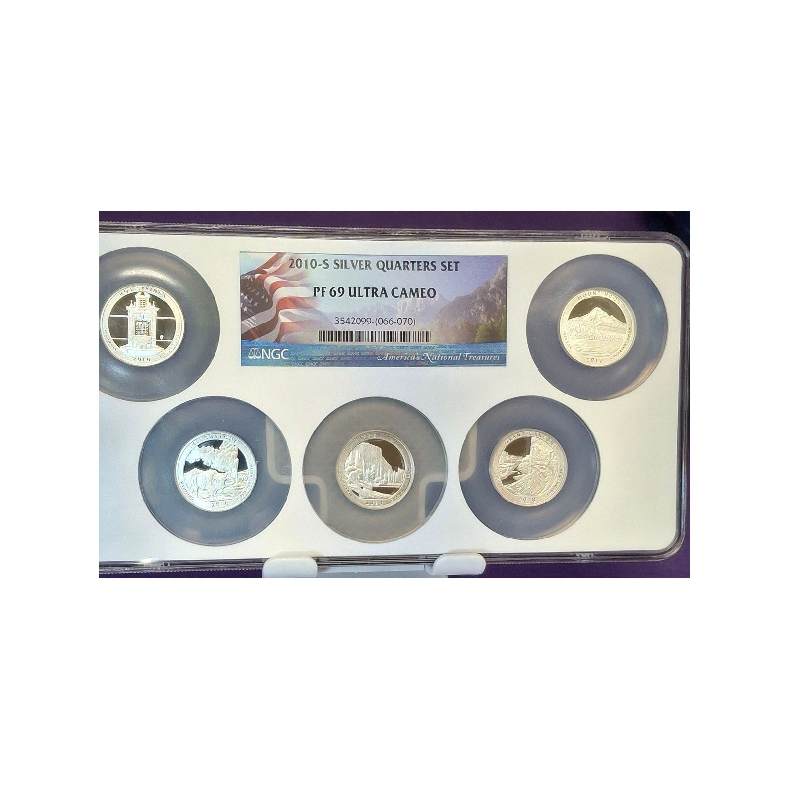 2010-S Silver Quarters Set PF69 Ultra Cameo