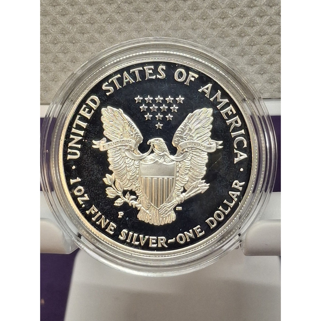 1999-P Proof American Silver Eagle in OGP w COA