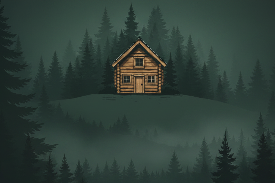 Green Forest Background - Cabin Adjusted