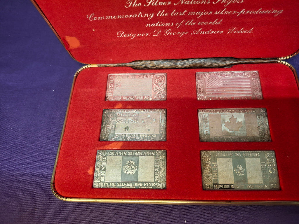 1973 6pc Silver Flag Set (20g)